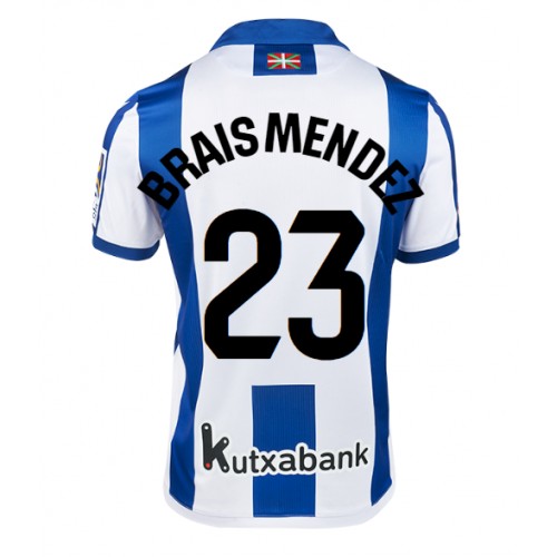 Pánský Fotbalový dres Real Sociedad Brais Mendez #23 2024-25 Domácí Krátký Rukáv